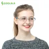 Клипы Soolala 8pcs Оптовые прямоугольные школьные очки для чтения Spring Hinge Женщины.