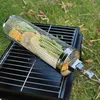 Tools Panier de grill pour les grillades extérieurs - barbecue rond en acier inoxydable avec accessoires de verrouillage