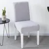 Stol täcker avtagbart tyg för kök stretch elastiska slipcovers täcker matsalar bambu virkningskrokar