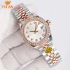 36mm 31mm سيدة Datejust Hot Sale 904L مقاوم للماء Moissanite Watch Iced Out Watch Sapphire Automatic Mechanical