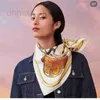 Scarves Designer Feast 18momme twill silk scarf, women's generous scarf mulberry silk western-style scarf, shawl scarf 9AH0