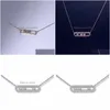 Pendant Necklaces 2022 Fashion Luxury Mother White Move Stone Wedding Long Chain New Energy Necklace For Woman1702277 Drop Delivery Je Dhijx