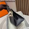 Echtes Leder BK Handtasche Designer Platinumbeutel mit BK25/30 Black 89 Original EPSOM PALM DRUCK Kuhledernähte Wachsfaden All Manuelle Frauenbeutel