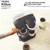 Koffiezetapparaten K-duo Essentials Black Single Service K-Cup Pod Coffee Machine Black Cafe Nieuw in de Verenigde Staten Y240403