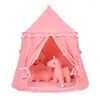 Tenten en schuilplaatsen kinderen TEEPEE Tent Game House Indoor Baby Baby Portable Princess Castle Small Mongoolse verjaardag