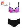 Wear Andzhelika bched High Waited Bikinis Women Mains de maillot de bain Push Up Bikini Set en 2 pièces Swimwear 2023 Bathing Chissing Biquini