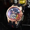 Orologi di lusso svizzeri Richadmills orologio meccanico cronografo orologio da polso impermeabile a cavità di uomini e wo di alto grado