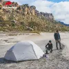 Barınaklar Naturehike Mongar Kamp Çadır 2 Kişiler Ultralight 15d/20d Naylon Silikon 1.8kg Açık Hava Yürüyüş Çadırı Ücretsiz Zemin Mat Pu400mm