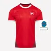 2024 Kit infantil de Jerseys de futebol da Suíça 24 25 Xhaha Embolo Okafor Sow Shaqiri Eedi Seferovic Omlin 2023 Camisas de futebol suíço