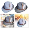 Berets Fedora Hat for Men Trilby Panama Classic Decor Cosplay Curled Brim Cap Cocktail Party Events Travel German