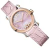 New Luxury Happy Diamond Rose Gold/Precision Steel Mechanical Women Watch 278573-6011 676678