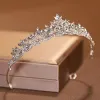 Bridal Headwearwarwar-cor prateada coroa de casamento feminina Tiaras