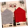 Chair Covers 2Pcs Seat For Chairs Christmas Decor Wingback Slipcovers Snowman-Chair