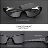 Kingseven Fashion Riding Sunglasses Polarisé UV400 Blocking Eye Protect Biking Men Lunes Femmes Tr90 Classical Eyewear 240402