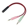 3.5mm Headphone Splitter Audio Aux Cable for G2000 G9000 Gaming Headset Jack 3.5mm Splitter Adapter for PC Computer Laptop PS4