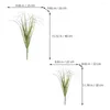 Decorative Flowers Artificial Grass Plant 20Pcs Fake Shrubs Wheat Greenery Stems Plastic Tall Wedding Indoor Home Table