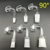 4mm kalınlığında kulüp banger Domess Quartz Tırnak 10mm 14mm 18mm erkek kadın 90 derece% 100 gerçek kuvars banger çivileri FY2309 0403