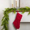 Dekorativa blommor 5/6/9ft Norfolk Pine Garland Christmas Greenery Artificial Xmas Wreath Rustic Table Runner Holiday Indoor Mantle Decor