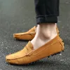 Casual schoenen hoogwaardige luxe heren suède loafers rijden slip-on zachte zool comfortabele ademende mocassin