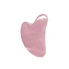 Pietre di massaggio rocce nuove rosa quarzo maschera maschera maschera jade rullo roller ghasha bordo set di tiep tola tiep al rullo a rulli per il rullo facciale strumenti di massaggio facciale 240403