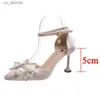 Chaussures habillées Femme Butterfly Butterfly Wedding Party Elegant Point Point High Heels H240403xhlo