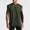 Herr t-shirts överdimensionerade avstängda gymkläder mode träning tank topp män mesh muskel väst kroppsbyggande tankop mens fitness ärmlös skjorta 836