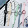 Fashionable electronic watch student watch, colored dial strap, waterproof men's and women's watches, genuine