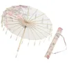 Umbrellas Flower Paper Parasols Chinese: 1 Set Of Vintage Floral Japanese With Tassel Decorative For Wedding Bridal Party