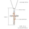 Rose Cross hanger ketting voor vrouwen