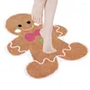 Bath Mats Gingerbread Kitchem Kerstkeuken Tapijten met voor man Non Slip deurmatten Zaal Decor binnen ornamenten