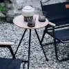 Möbler utomhus aluminiumlegeringsbord vikning rund bord självdrivande reseutrustning levererar bärbart picknick campingbord