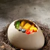 Miski Bird's Nest Egg Bowl Ceramiczny Drink Zimny ​​napój BBQ Creative Dish Desser Molekularna Kuchnia na parze zastawa stołowa