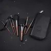 My Destiny Makeup BrushPortable 7Pcs Short Handle BrushesSynthetic HairTravelling SetBeginersWood HandleSuper Soft 240403