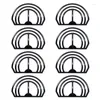 Kitchen Storage (8-Pack) Hat Brim Bender Shape Restorer Perfect Curving Band Steaming Optional - Convenient Shaper Design