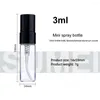 Storage Bottles 50pcs 3ml Portable Transparet Glass Perfume Bottle Refillable Empty Spray Anodized Aluminum With Sprinkler Head