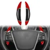 Центр углеродного рулевого управления модифицированным аксессуаром сдвигает весло для Volvo S60 V60 XC60 XC90 18-23 Красный/Кованый/Черный переключатель Расширение
