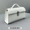 Small Savette Handbag Leather Hand Handle Small Square Bag Single Shoulder Crossbody Cowhide Bag Advanced Feel Handbag