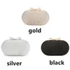 Totes Wedding Bridal Clutch Handbag Women Evening Party Bag Chain Shoulder Bags Elegant Rhinestones Egg Shape Banquet Purse