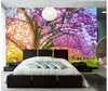 Fonds d'écran Decoration Home Decoration Vines d'arbres Cherry Blossoms Floo Fond Wall Salle MODER