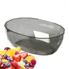 Миски сухофруктовая тарелка Прозрачная миска для смешивания декоративное блюдо из конфеты для кухни