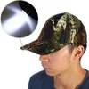 Unisex Led Beyzbol Kapağı Ayarlanabilir Beyzbol Şapkası Far Fildisi Avcılık İçin Fishing Camping Yürüyüş Joggings 240319