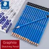 Pennor 12st Staedtler Sketch Graphite Pencil Mars Lumograph 100 Professional Drawing Sketching Art Supplies 19 Lead Grade tillgängligt