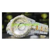 Оптовая цена бриллиантовые часы из нержавеющей стали VVS Iced Out Moissanite Diamond Watch от индийского поставщика