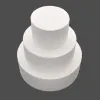DIY 4/6/8 polegadas Decoração de poliestireno Decoração redonda de espuma de espuma Sugarcraft Styrofoam Cake Dummy Modeling