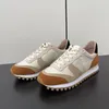 Freizeitschuhe 2024 Designermarke Frauen echtes Leder dicker Sohle Schnürung Sport farbiger Retro Single Spring und Au