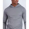 20243-stycken Mens Mesh Långärmad Sports Pullover Hooded Sweatshirt Pocket 50+ (Finns i större och längre storlekar)