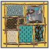 Scarves Shawl Twill Silk Scarf Farm View Print Square Kerchief Bandana Woman Headband Hijab Wraps