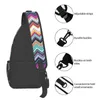 Backpack Casual Color Layers Sling Bag For Travel Hiking Men Bohemian Camouflage Modern Chest Crossbody Shoulder Daypack