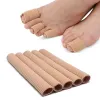 HOT Sale Fabric Cover Ribbed Knit Gel Finger Toe Caps Protector Cover Sleeves Tube for Pain Relief Guard Foot Care Tools New