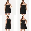 Plus Size Dresses Women Casual Dress Summer 2023 Y Hollow Out Evening Party Mesh Fashion Patchwork Short Sleeve Club Outfits Drop Deli Dhbqv